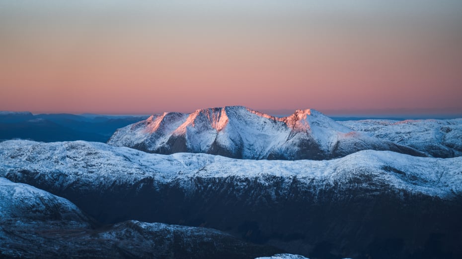 Ulvanosa i solnedgang.