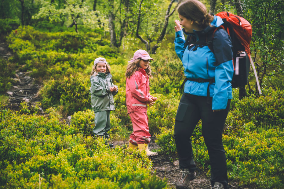På tur i skogen