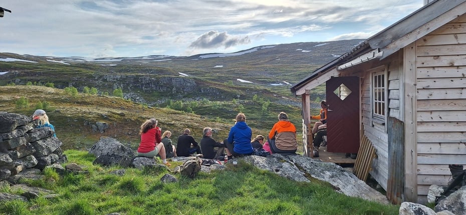 Ein matbit ved Tvinnande stølen