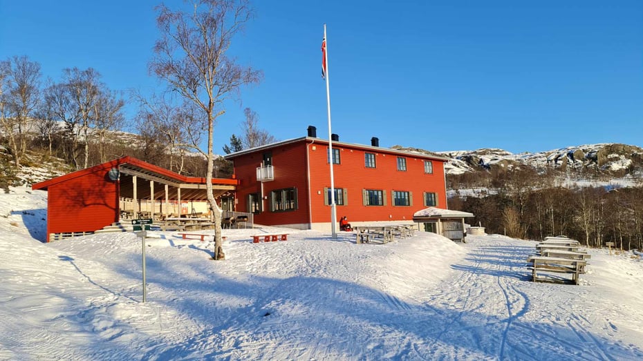 Olalia, bilde fra vinteren 2021. Snø. 