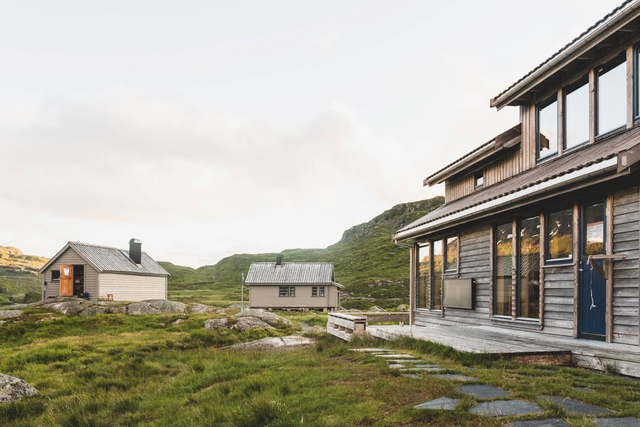 Hyttetunet på Blomstølen.