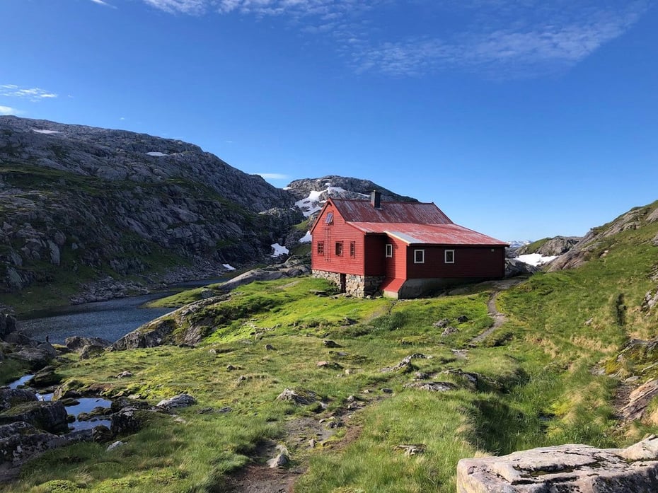 Fra Lid til Høgabu i Bergsdalen.