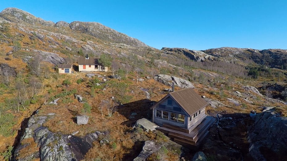 Kalvedalshytta dronefoto 2019