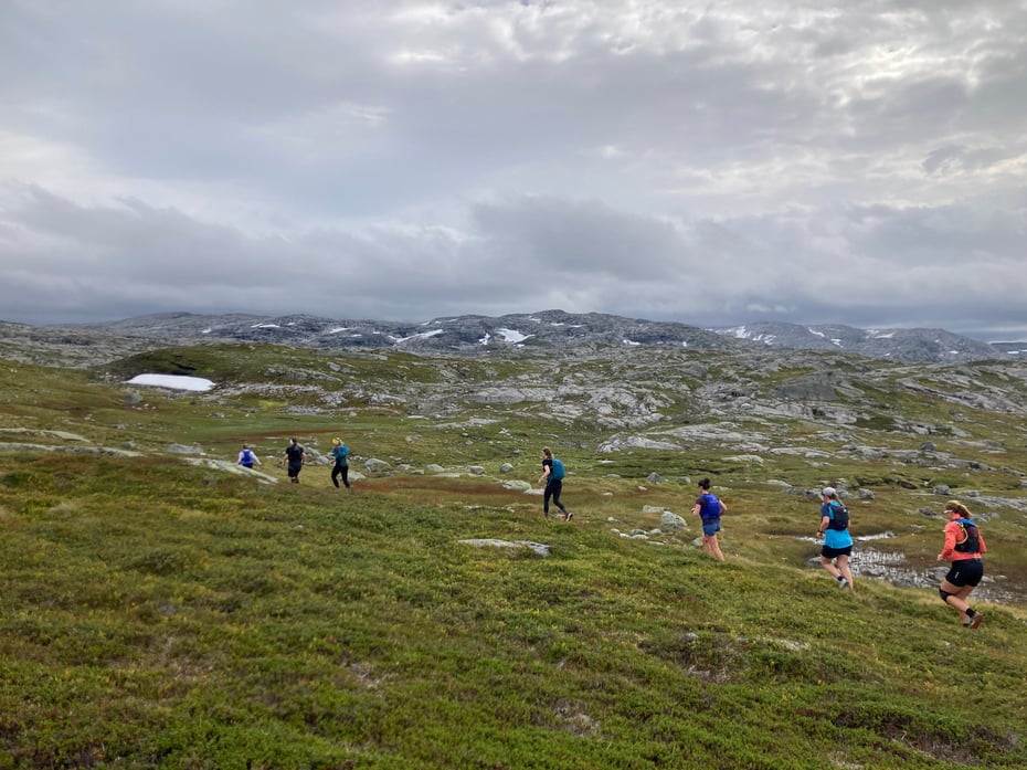 Fjellspringing under Vossamarsjen