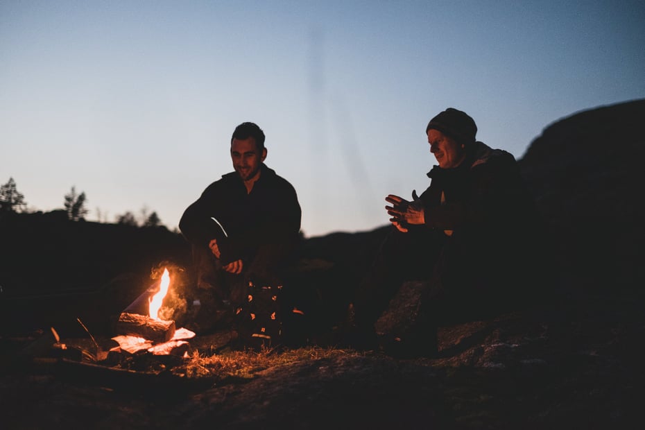 Bål i vinterferien, Jørpeland, Ryfylkeheiane. 