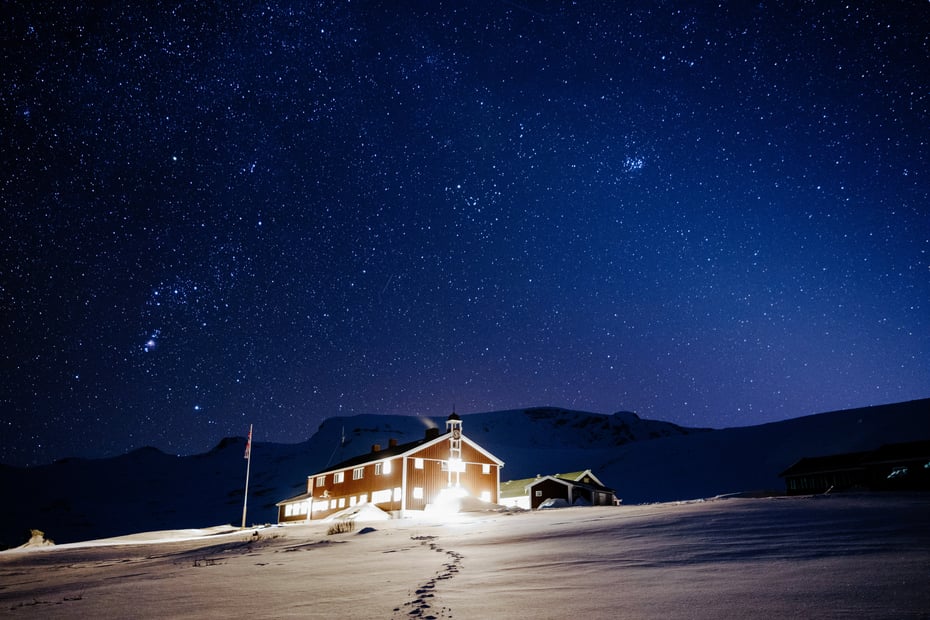 Stjernehimmel over Glitterheim
