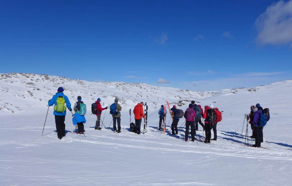 Fjellskitur 30 mars 2025 opp til Vikafjellet, Voss.