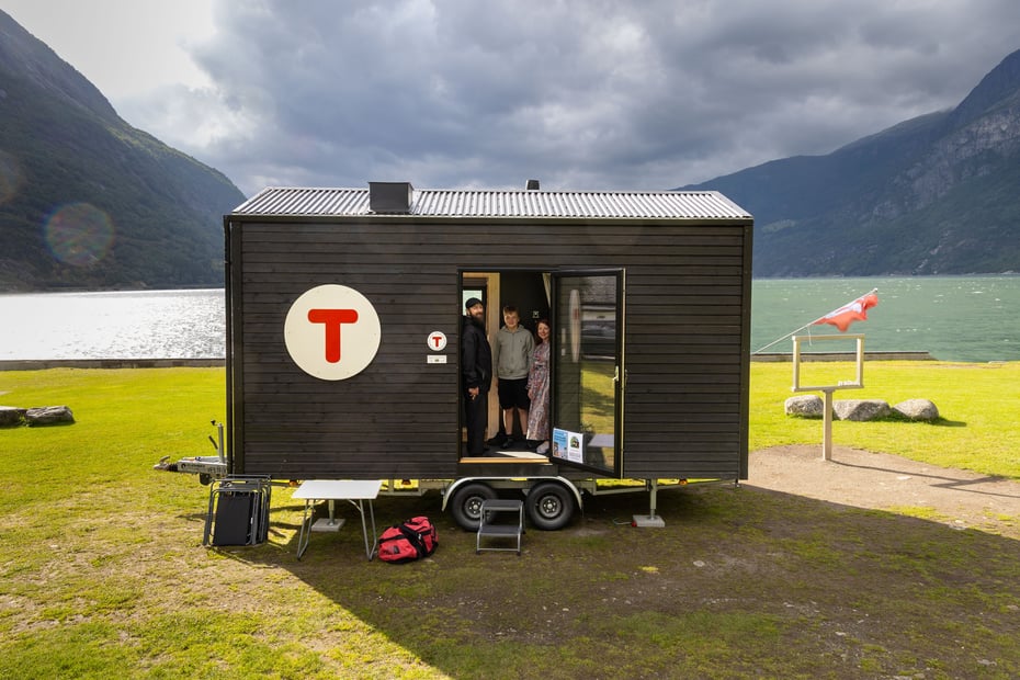 Hytta på hjul i Eidfjord, 3. juni 2025.
