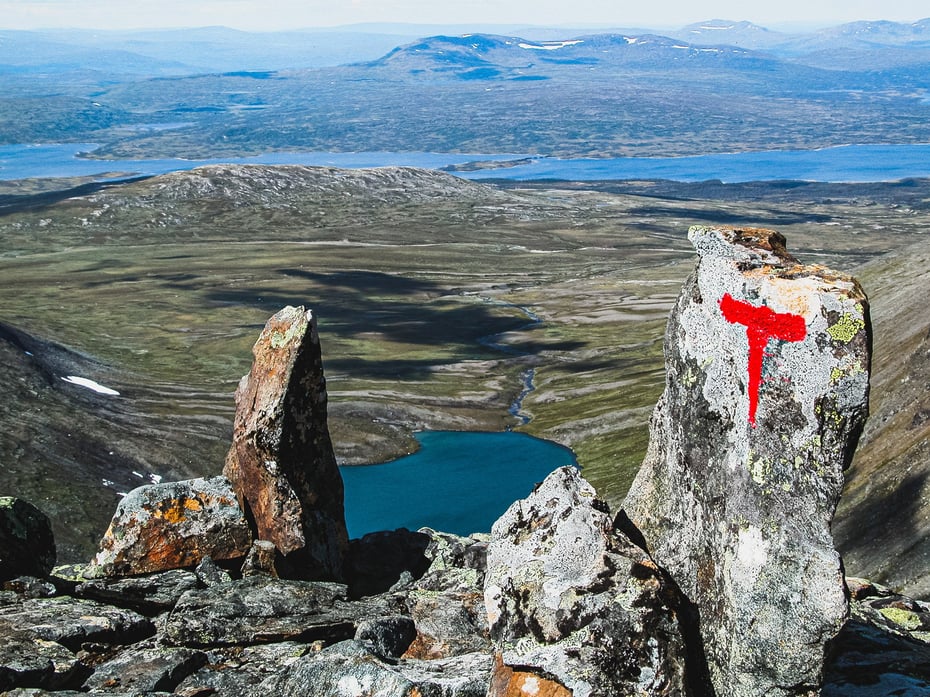 Rød T på Storsylen.