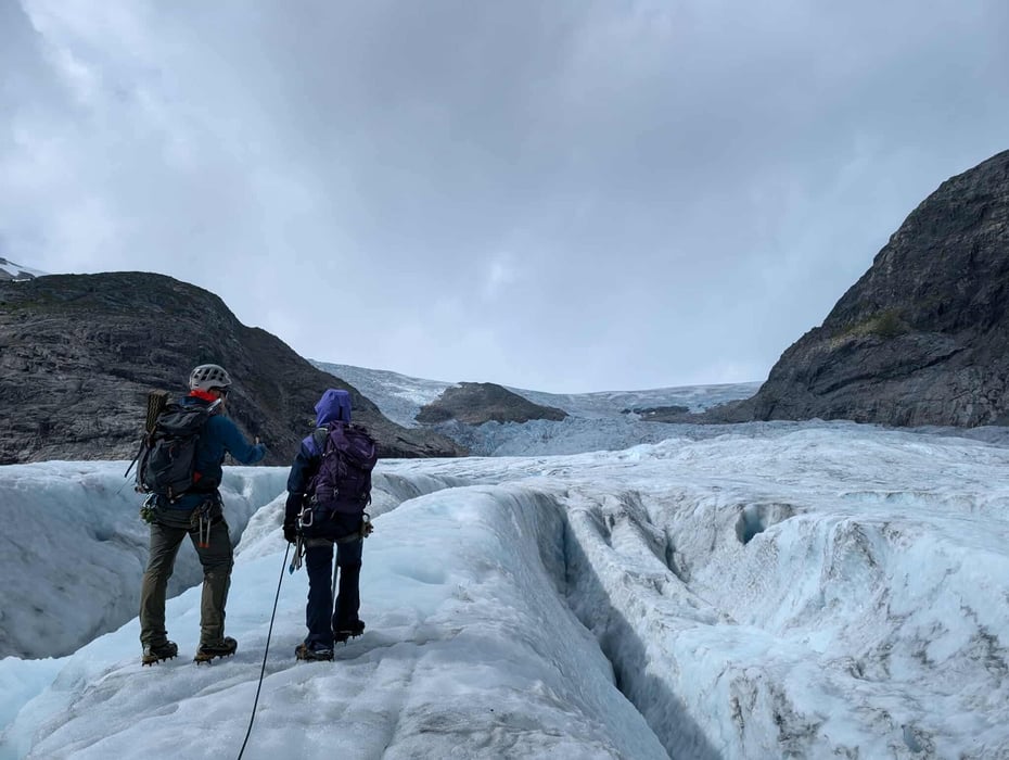 Minibrekurs med Dnt Ung ved Jostedalsbreen
