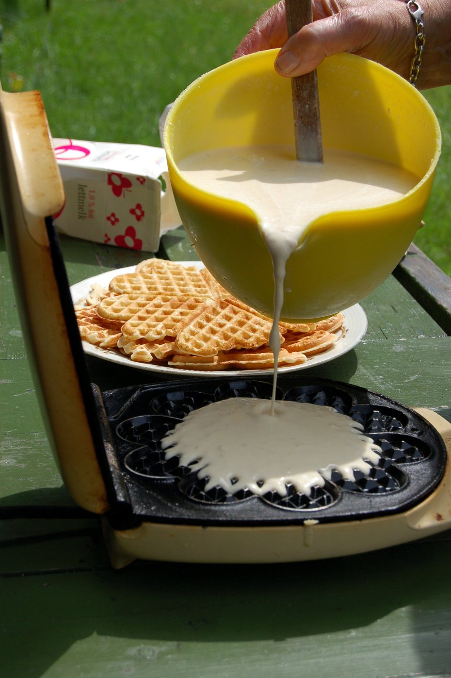 Vafler slår alltid an hos barna. 