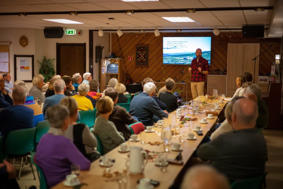 Medlemsmøte Os Turlag med generalsekretær i DNT Dag Terje Klarp Solvang, 11. november 2021.
