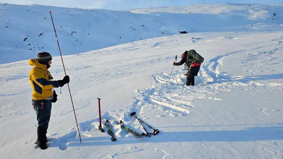 Nordisk skredkurs 9-11 jan. 2026 med Wild Voss. Ljosanbotn, Raundalen og Sendedalen, Vikafjellet.