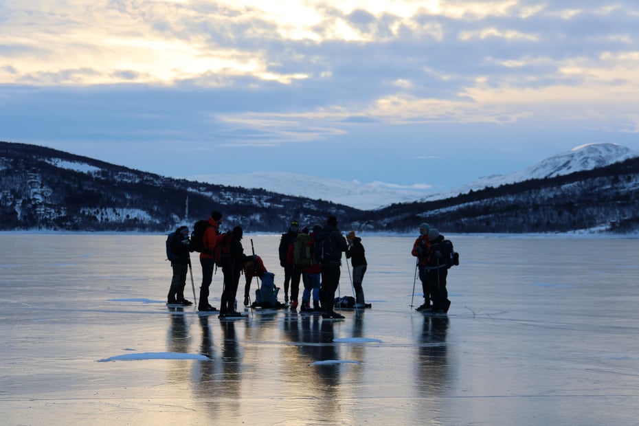 Isfisketur til Gjevilvatnet