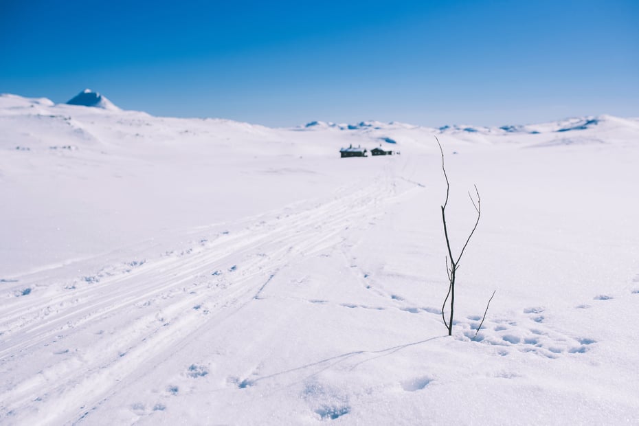Vintertur over Hardangervidda. Bildene er fra etappen mellom Kalhovd, Helberghytta og Rjukan.