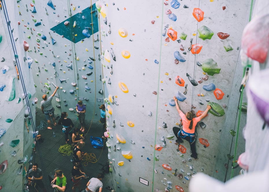 Marikken Eidslott på Klatreverket ved Skullerud. Bilder til årboka. 