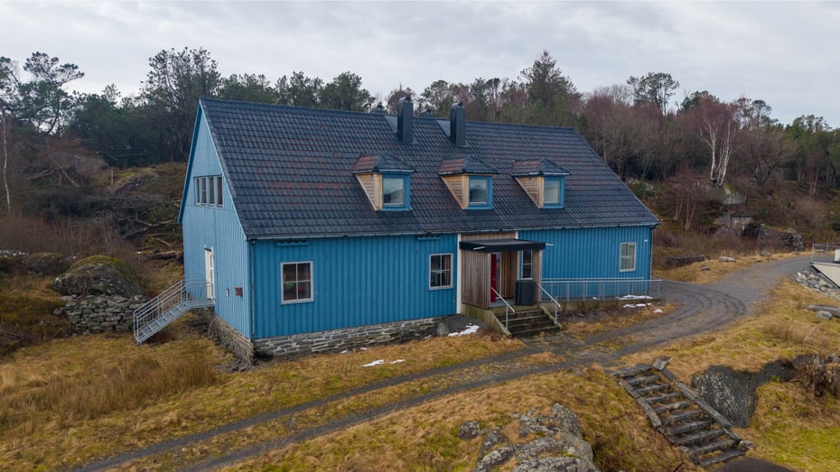 Det Blå Huset på Herdla, Askøy, 24. februar 2026.