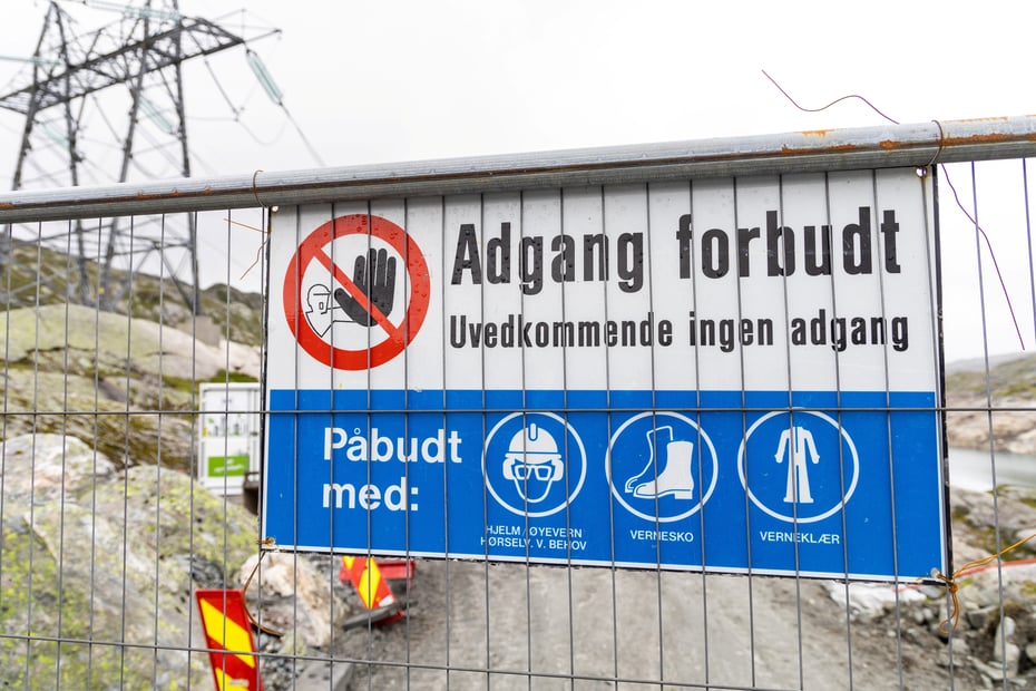 Anleggsarbeid ved Svartavatn, inngang til Skavlabu, juli 2024.