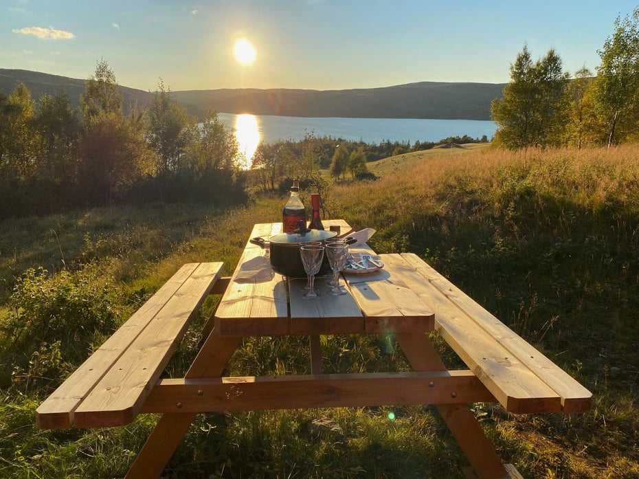 Hytta Harravolden på Fosen.