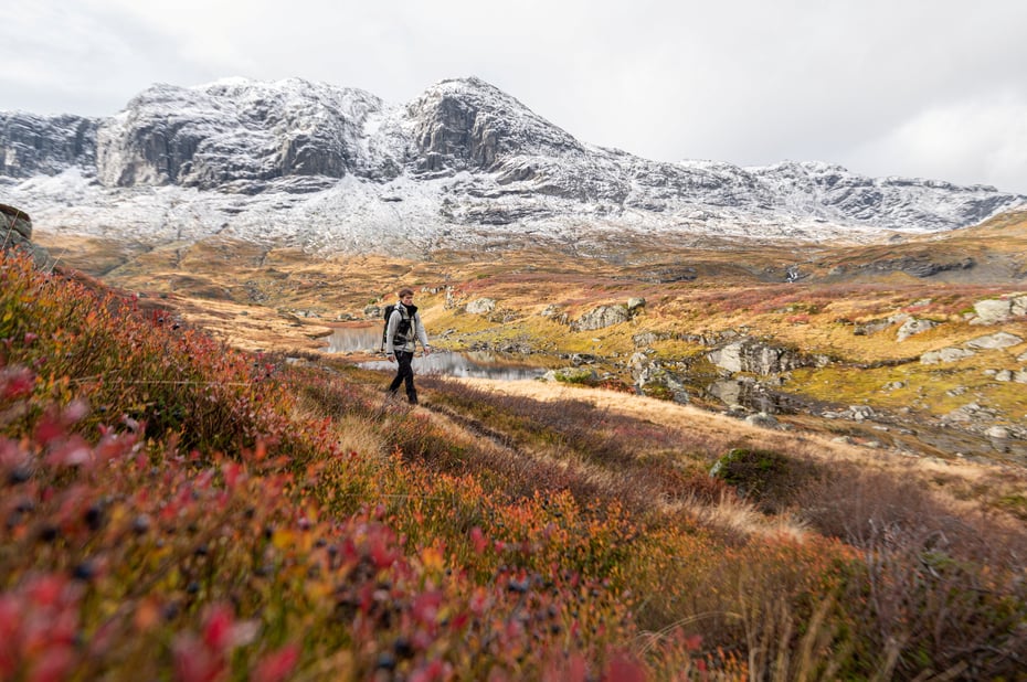Bilder fra Haukeliseter - Holmavatn høsten 2022.