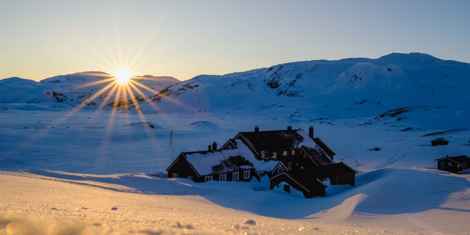 Geiterygghytta, vinter 2025.