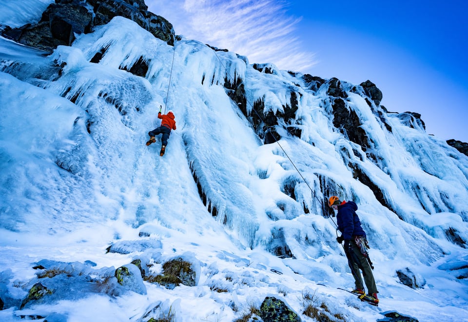isklatrer i fjellside