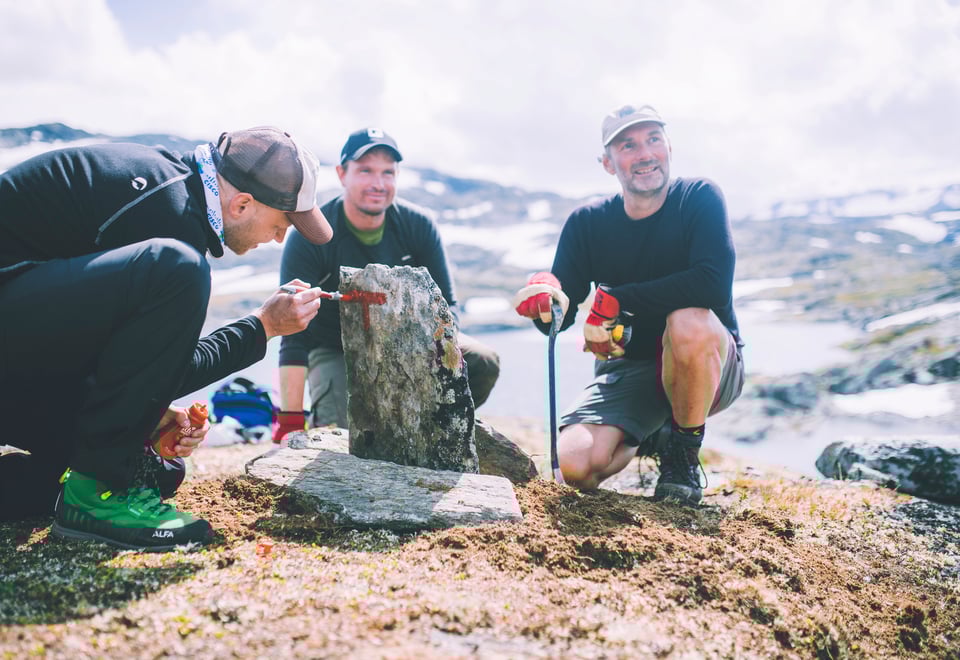Andre uken av minutt for minutt gikk fem dager gjennom Jotunheimen. Bildet er fra første etappe fra Bøvertun til Sognefjellshytta.