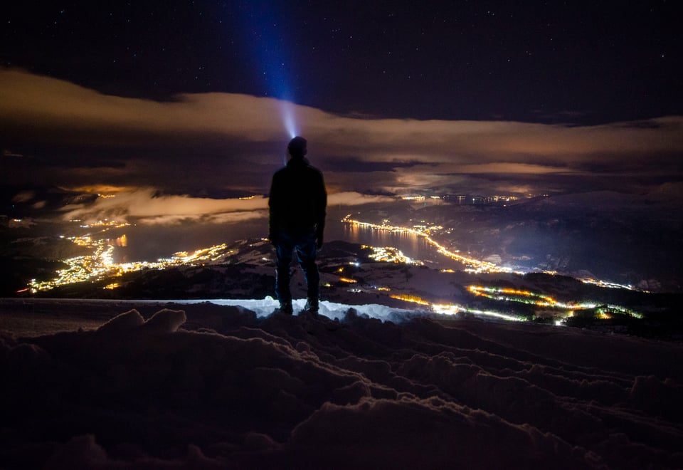 Torefjell by night