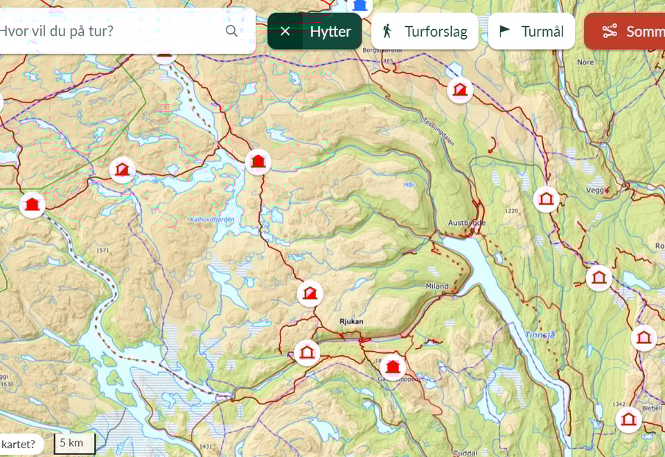 Tips til turer i Tinn