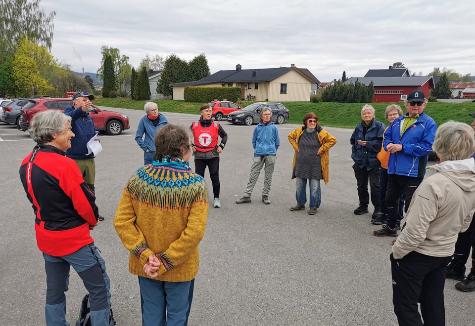 Frivillige i Onsdagsgruppa før start på OPPTUR