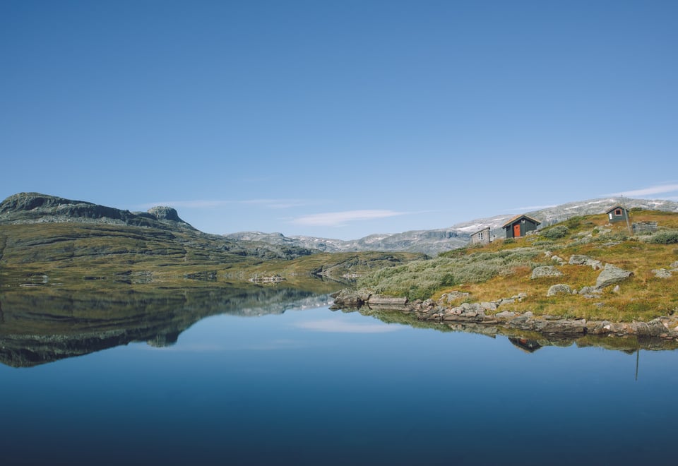 Ståvatn speilblankt vann