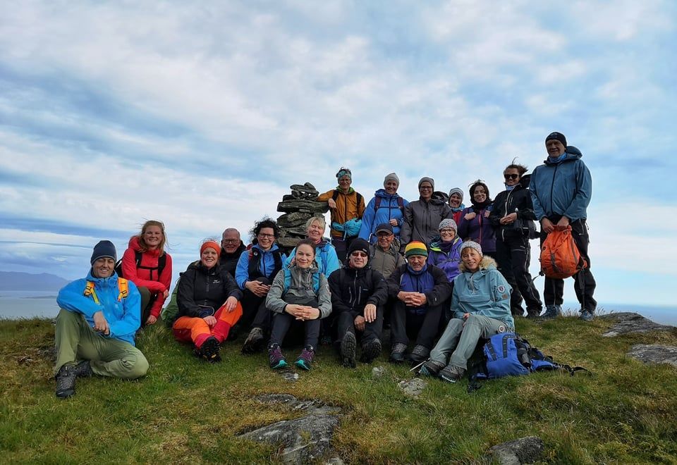 Turgjeng på toppen av fjell