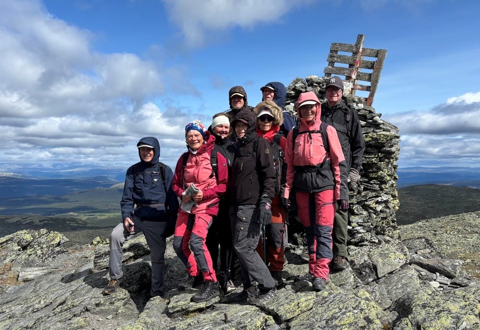 Onsdagsgruppa på fjelltur