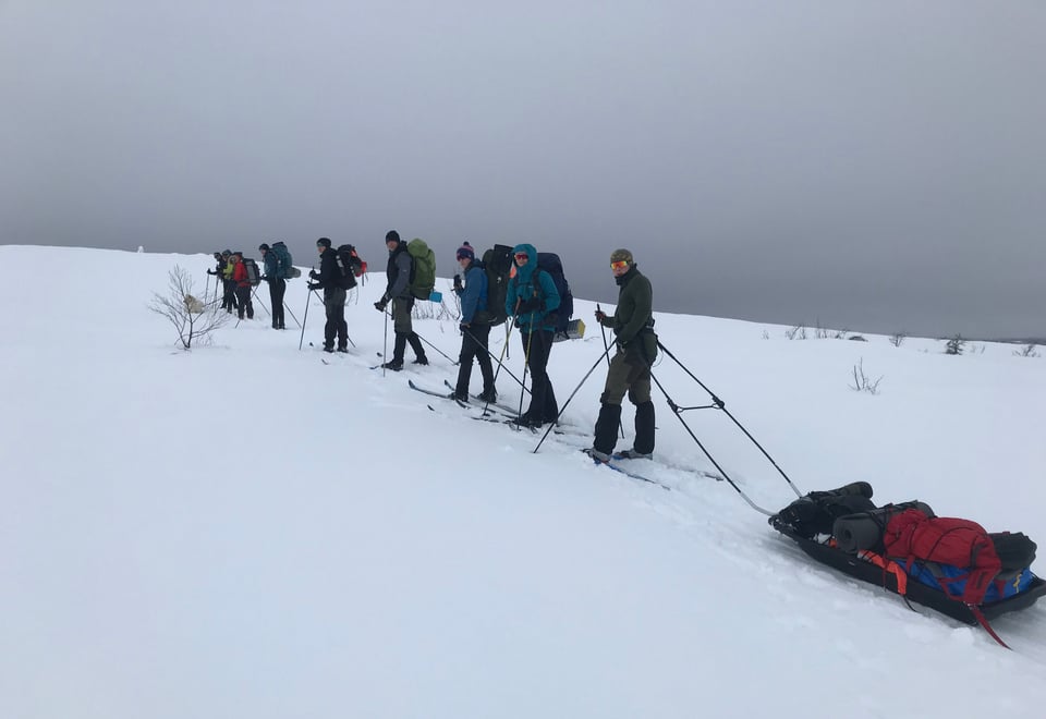 På skredkurs med Unge Naturtalenter