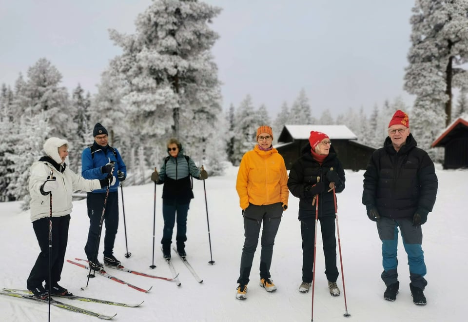 6 turdeltagere fra Onsdagsgruppa