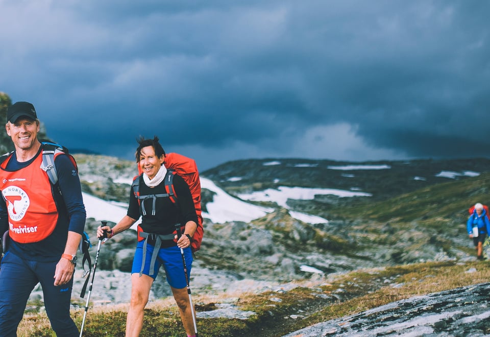 Andre uken av minutt for minutt gikk fem dager gjennom Jotunheimen. Bildet er fra første etappe fra Bøvertun til Sognefjellshytta.