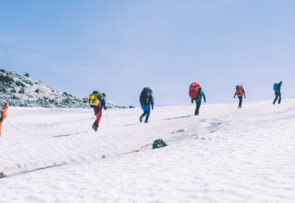 Andre uken av minutt for minutt gikk fem dager gjennom Jotunheimen. Bildet er fra andre etappe fra Sognefjellshytta til Fannaråkhytta.