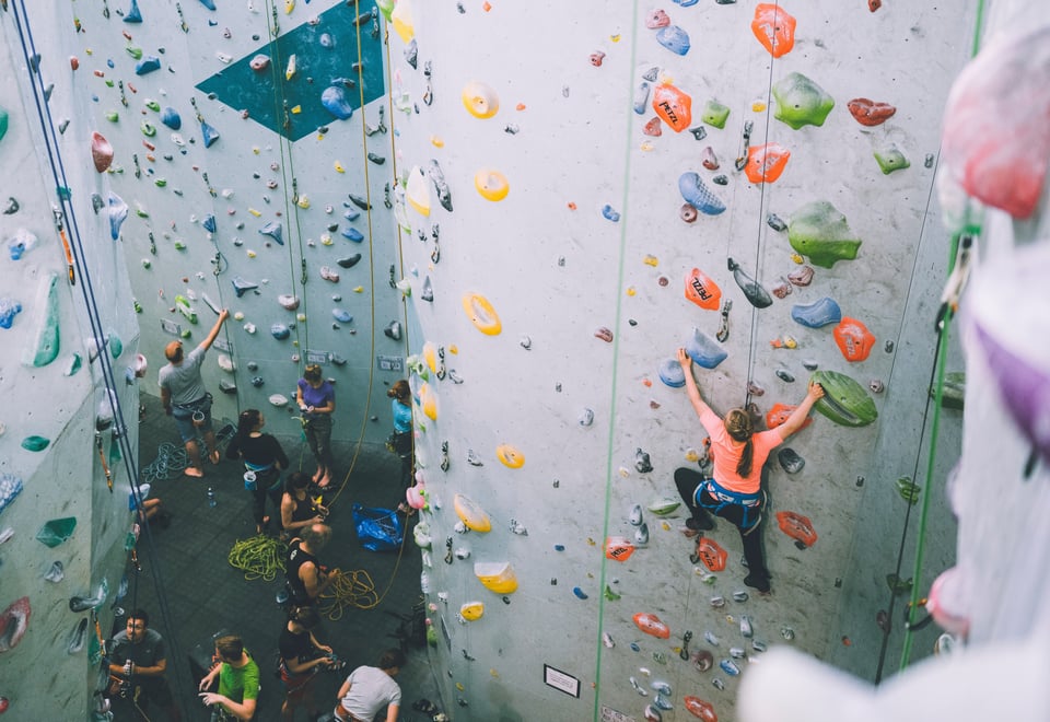 Marikken Eidslott på Klatreverket ved Skullerud. Bilder til årboka. 