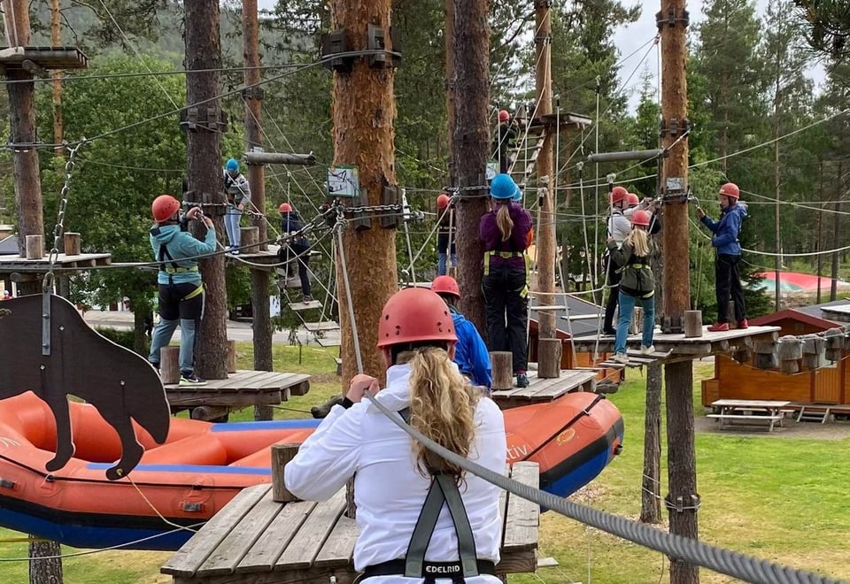 DNT junior Grenland på BaseCamp i Evje.