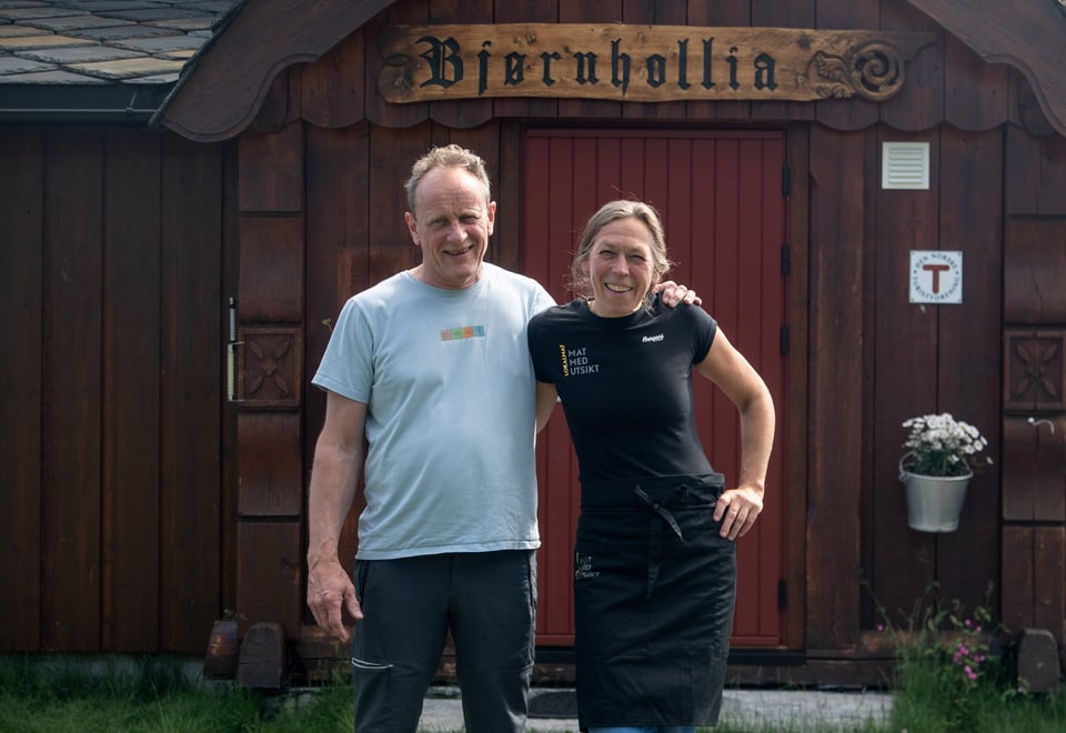 fra ny stueåpning på bjørnholia