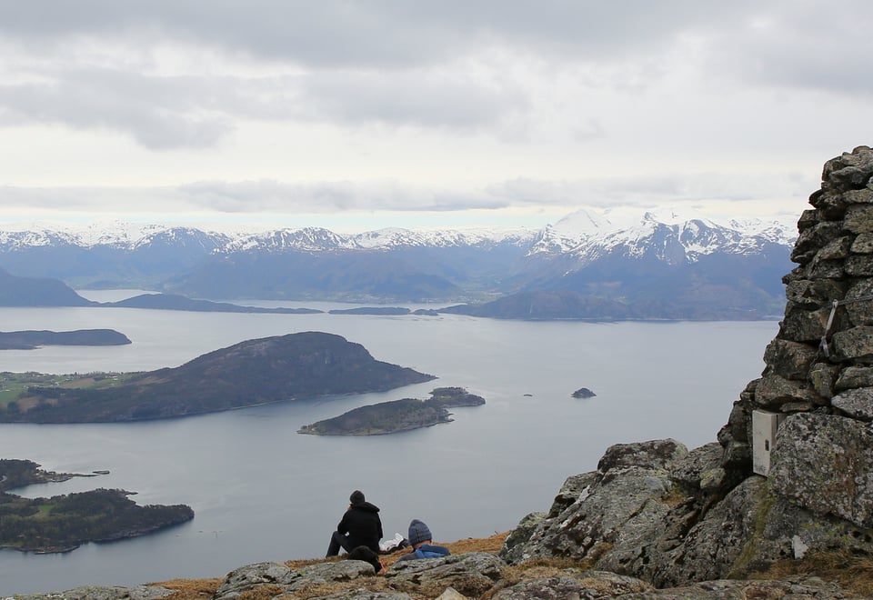 Tur til Hovlandsnuten på Tysnes, mai 2020.