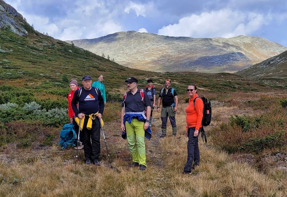 Fellestur i Hemsedal på Kom deg ut-dagen høst-22. Turen gikk fra Fjellstølane til Hulbak.