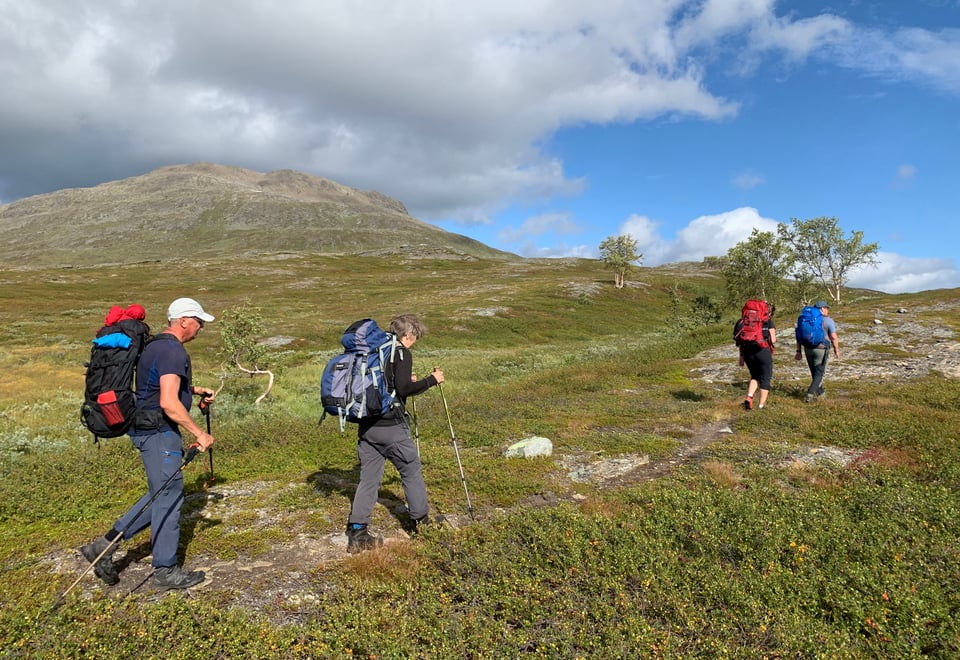 Fellestur Beiarstua - Bjellåvasstua - Russånes august 2019. Tellingen passeres
