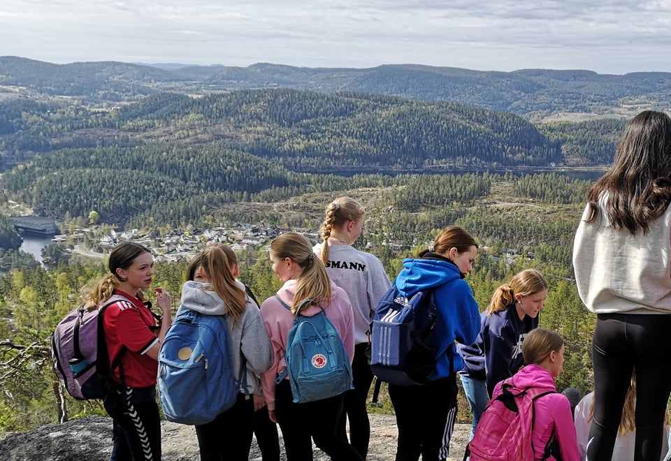 OPPTUR i Skien, onsdag 4. mai 2022. Tur til Fantekjerringkollen.