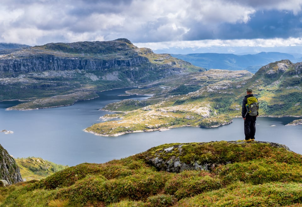 Utsikt mot Botnavatnet, Ottanosa, Engelifjell