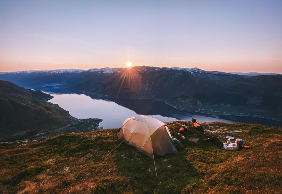 Siste solglimt på Dronningstien