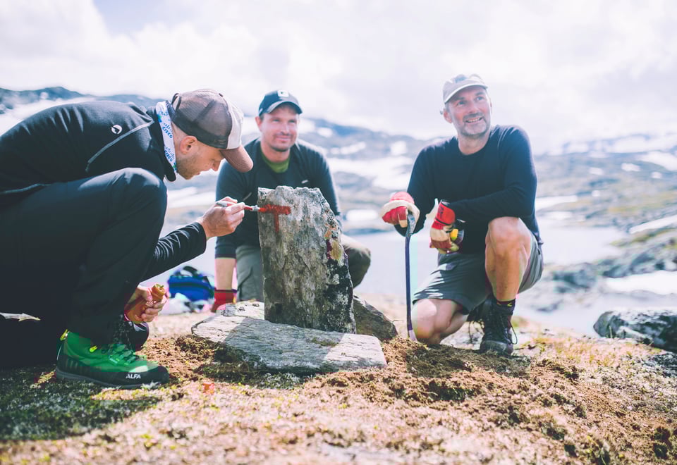 Andre uken av minutt for minutt gikk fem dager gjennom Jotunheimen. Bildet er fra første etappe fra Bøvertun til Sognefjellshytta.