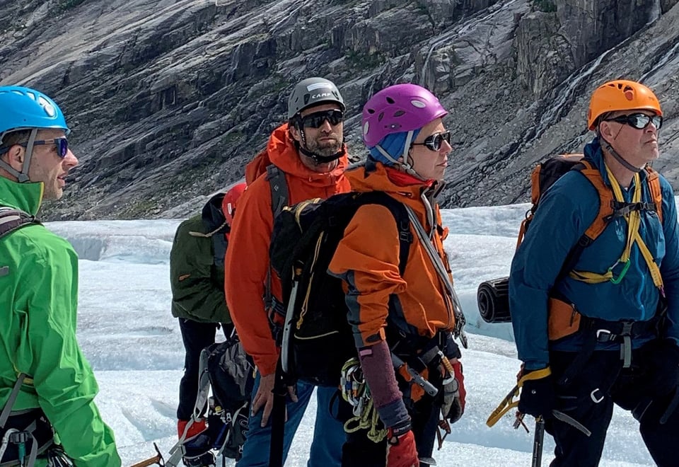 Turledere fra HHT fjellsport på kurs.