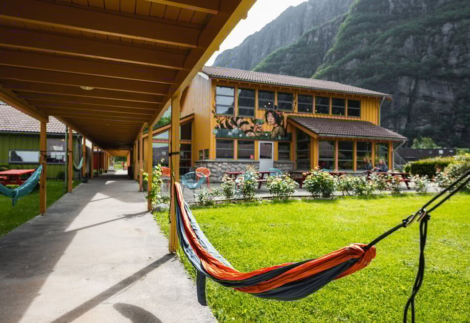 Lysefjorden turisthytte sommeren 2022.