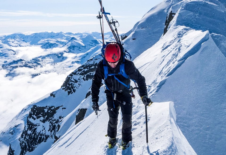 Bilder fra grunnleggende kurs i skialpinisme med fjellsportgruppa i Stavanger Turistforening.